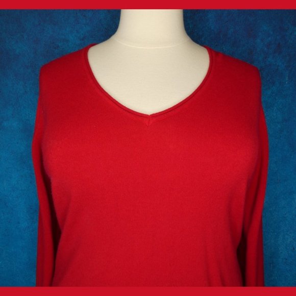 White Stag Red V Neck Sweater XXL - Picture 3 of 9